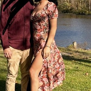 Showpo Lorie Midi / Maxi Dress Open Back